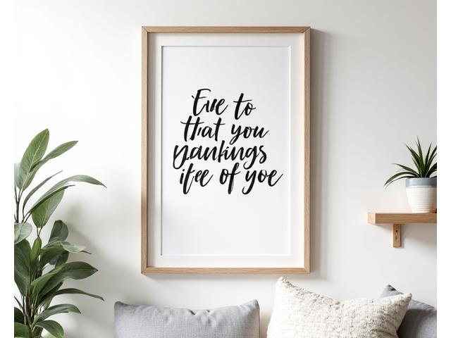 Decorative wall lettering art piece