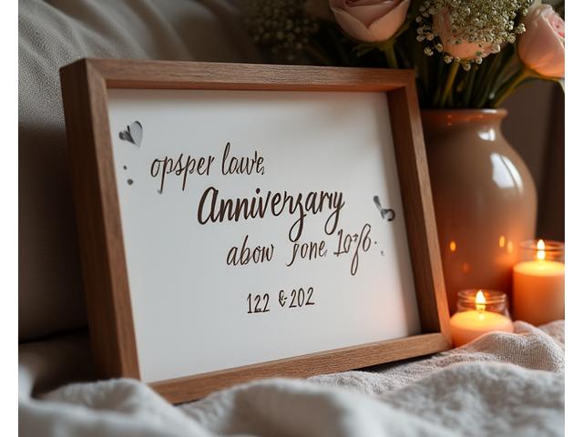 Personalized anniversary gift calligraphy art